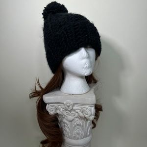 Black Goorin Bros Soft Knit Pom Pom Winter Hat